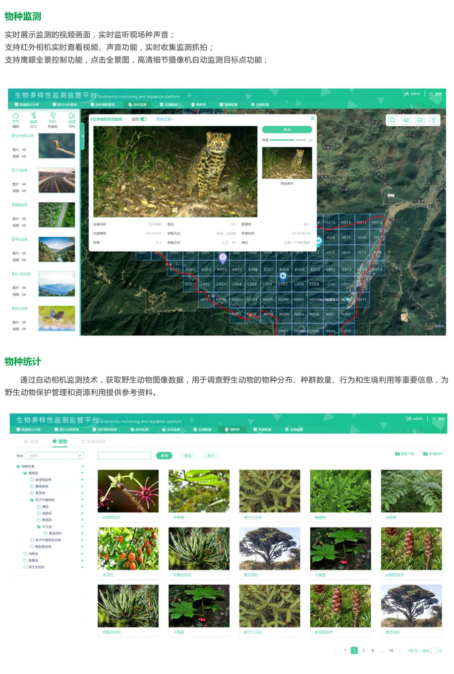 生物多樣性監測監管平臺 